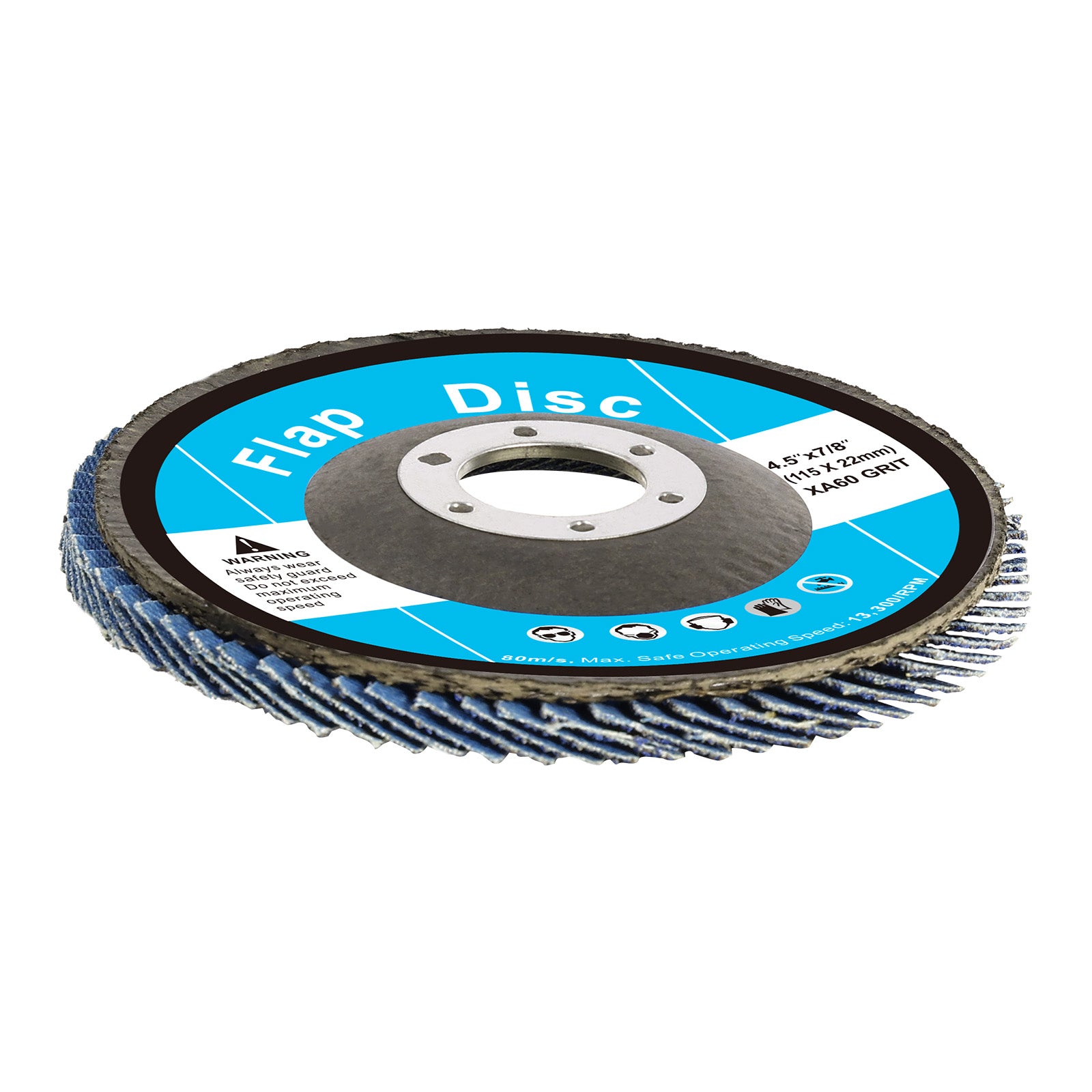 Flap Discs 4-1/2" x 7/8" Sanding Disc for Angle Grinder 60 Grit 10 Packs