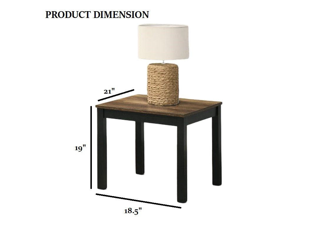 Contemporary Style 3pc Table Set 1x Coffee Table 2x End Table Faux Marble Top Wooden Legs Brown Finish Primary Living Room
