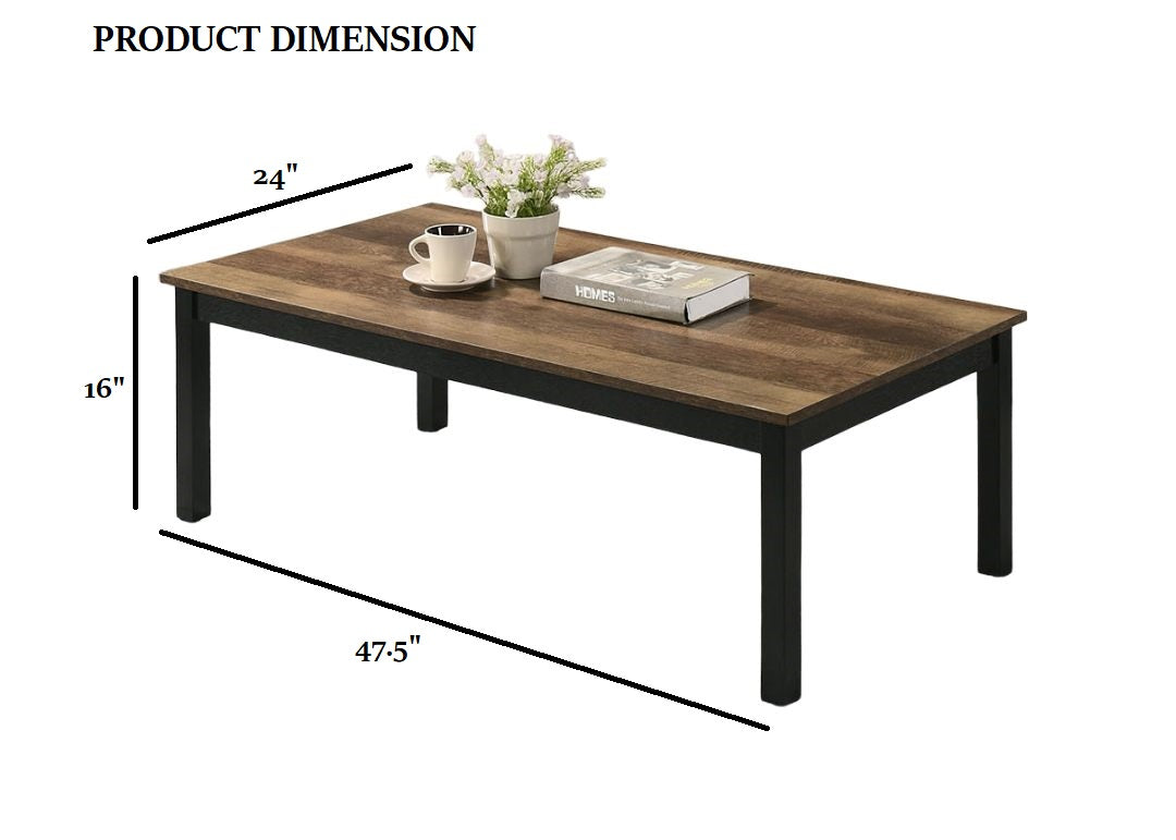 Contemporary Style 3pc Table Set 1x Coffee Table 2x End Table Faux Marble Top Wooden Legs Brown Finish Primary Living Room