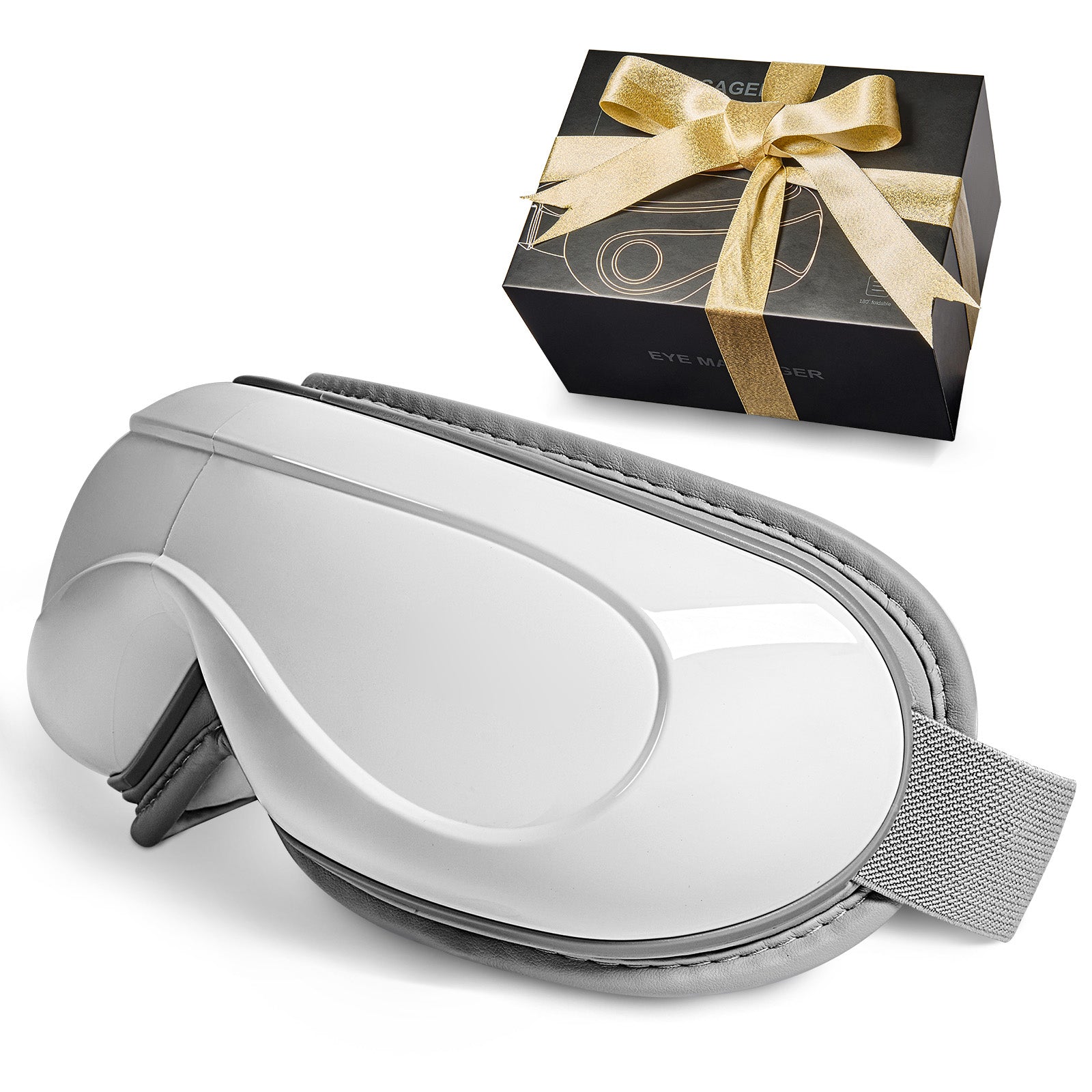 Heated Eye Massager Eye Care Device 5 Modes Bluetooth Music 180° Foldable