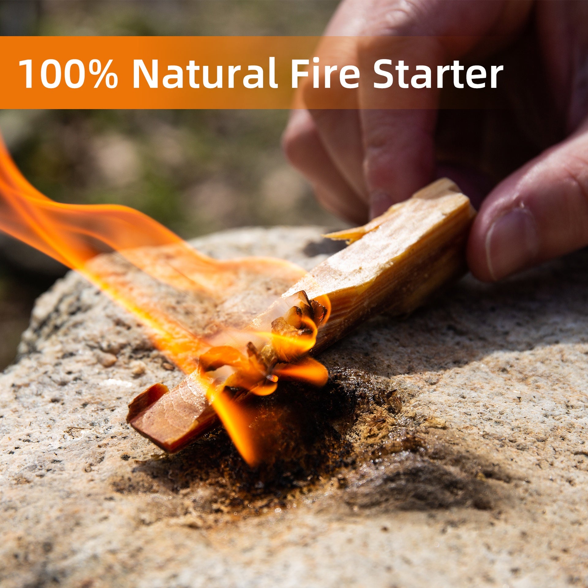 40 Lbs Fatwood Fire Starter Sticks, 100% Natural Kindling wood, Pine Firewood Firestarter for Campfire, Stove, Fireplace, Bonfires, Grill