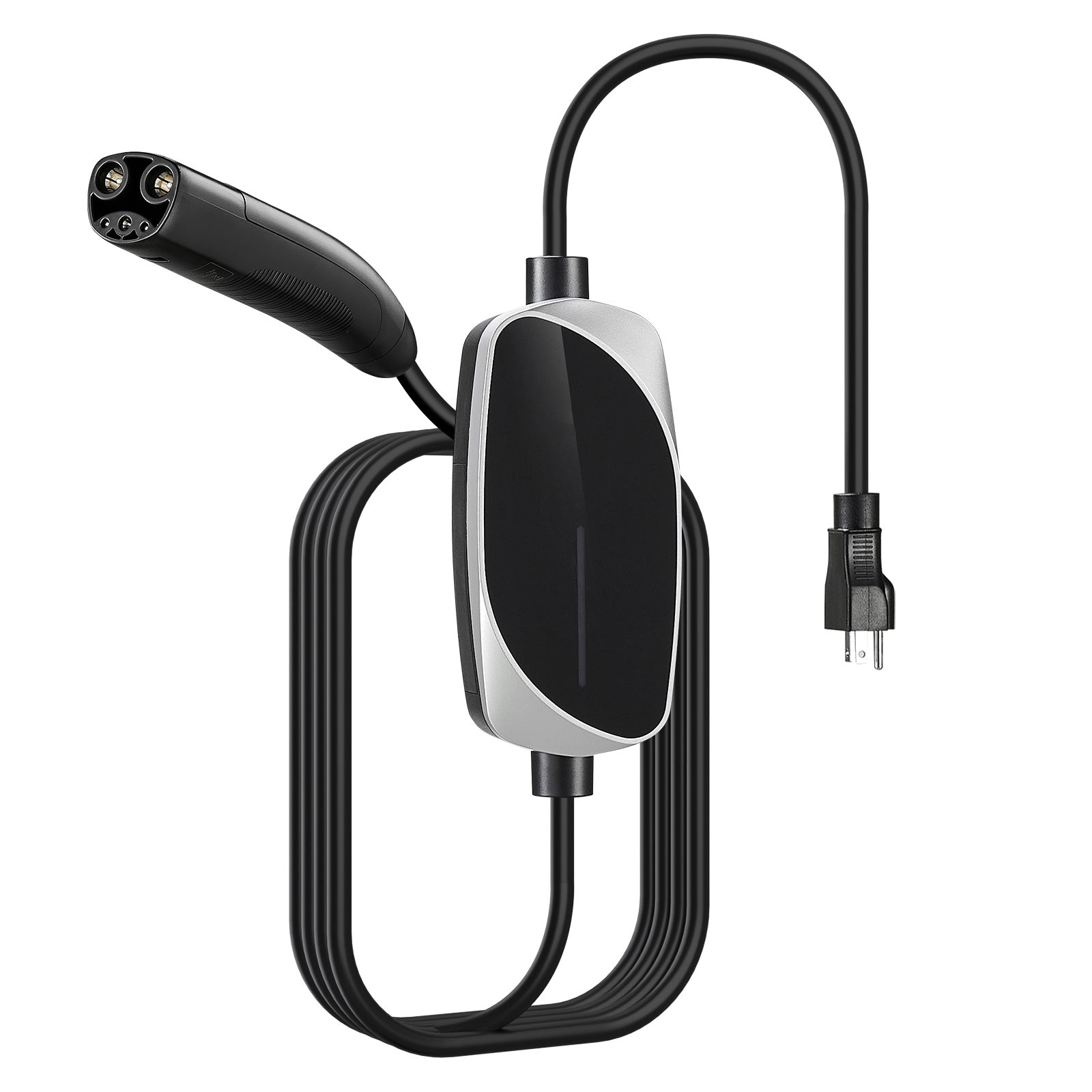 Level 1/2 Tesla Charger 16A Portable EV Charger 25 ft Cable 120V-240V NEMA 6-20P