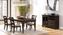 Upholstered Seat Ladderback Side Chair  Set of 2