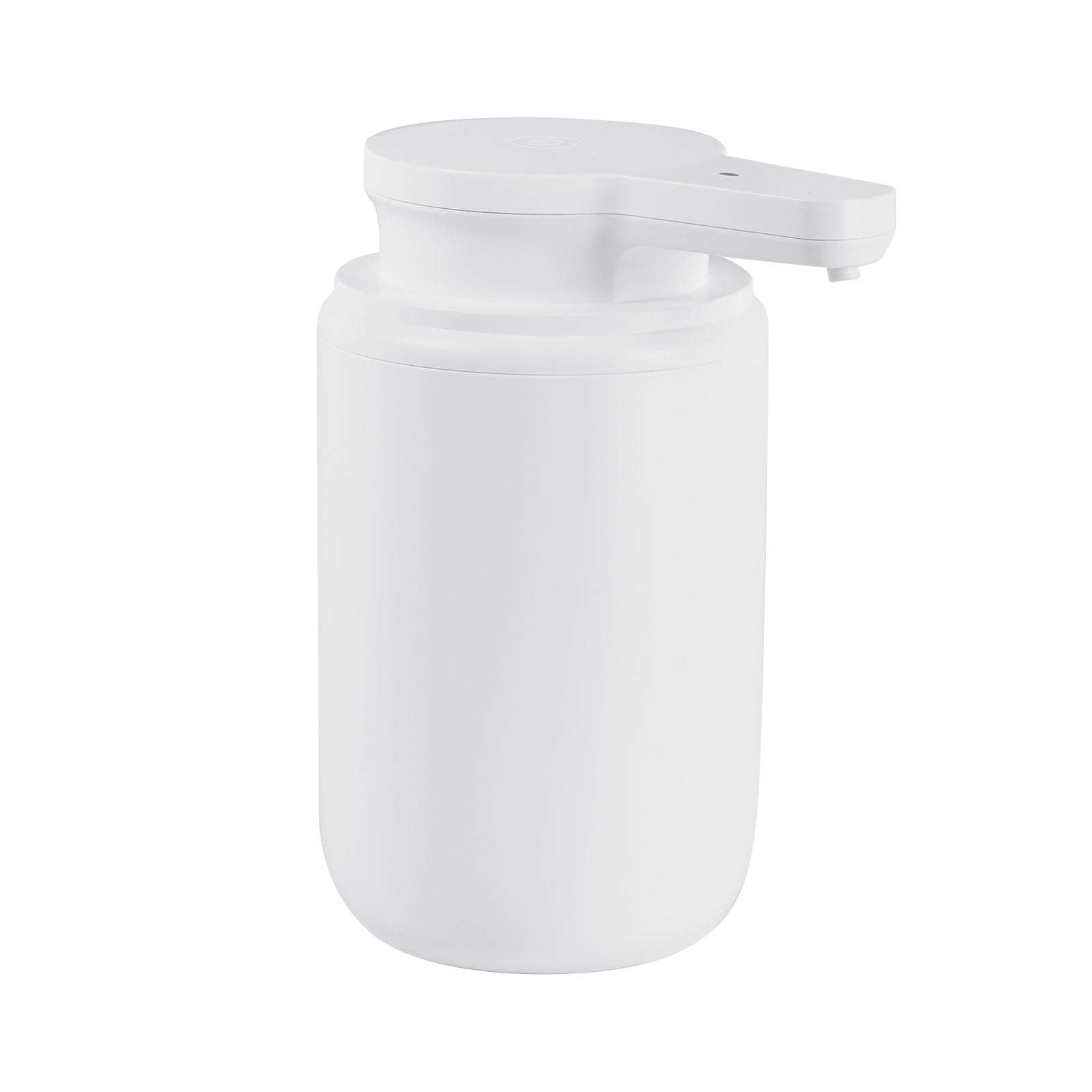 Soap Dispenser, 300 ml / 10 oz, Rechargeable Automatic Hand Soap Dispenser with Pump, 2 Adjustable Levels, Modern Touchless Liquid Foam Container with Indicator for Bathroom and Kitchen, White