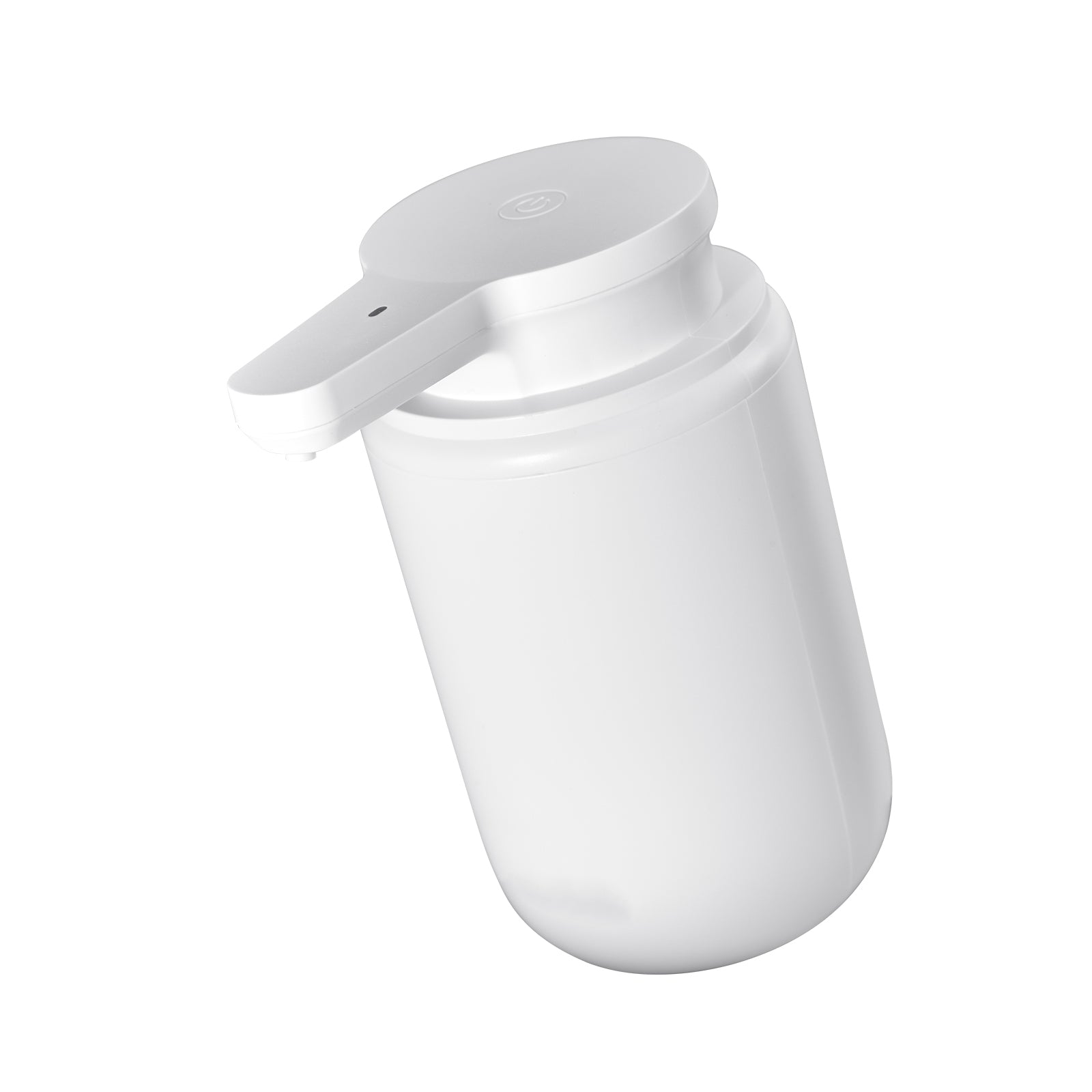 Soap Dispenser, 300 ml / 10 oz, Rechargeable Automatic Hand Soap Dispenser with Pump, 2 Adjustable Levels, Modern Touchless Liquid Foam Container with Indicator for Bathroom and Kitchen, White