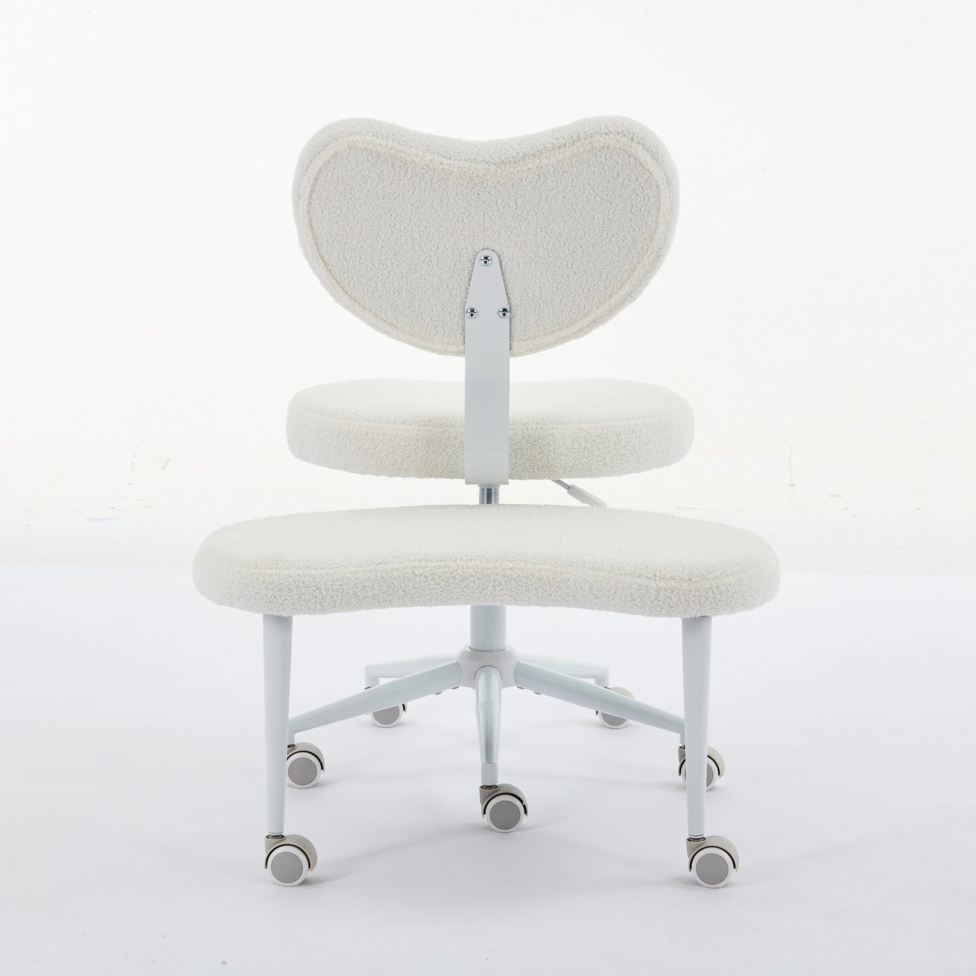 Meditation Chair Plus, Cross Legged Chair with Wheels, ADHD Chair, Criss Cross Desk Chair with Lumbar Support and Adjustable Stool, Flexible Design for Fidgety Sitters, Ivory