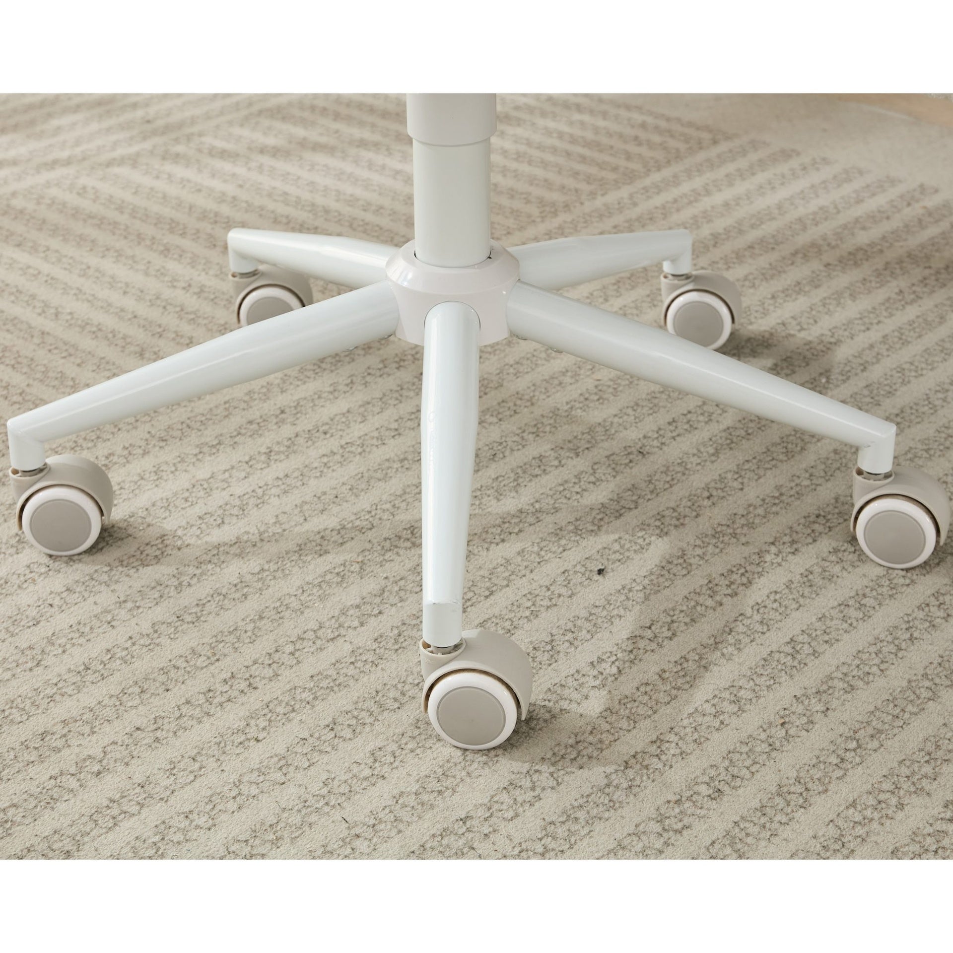 Meditation Chair Plus, Cross Legged Chair with Wheels, ADHD Chair, Criss Cross Desk Chair with Lumbar Support and Adjustable Stool, Flexible Design for Fidgety Sitters, Ivory