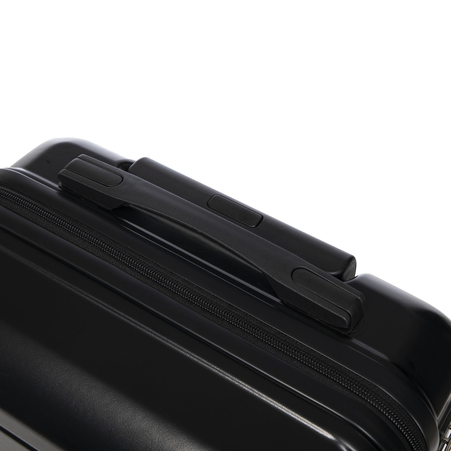 14"/20" 2 pcs/set in ABS Spinner Wheel Luggage, with Combination Lock,14" Cosmetic Case (Black)