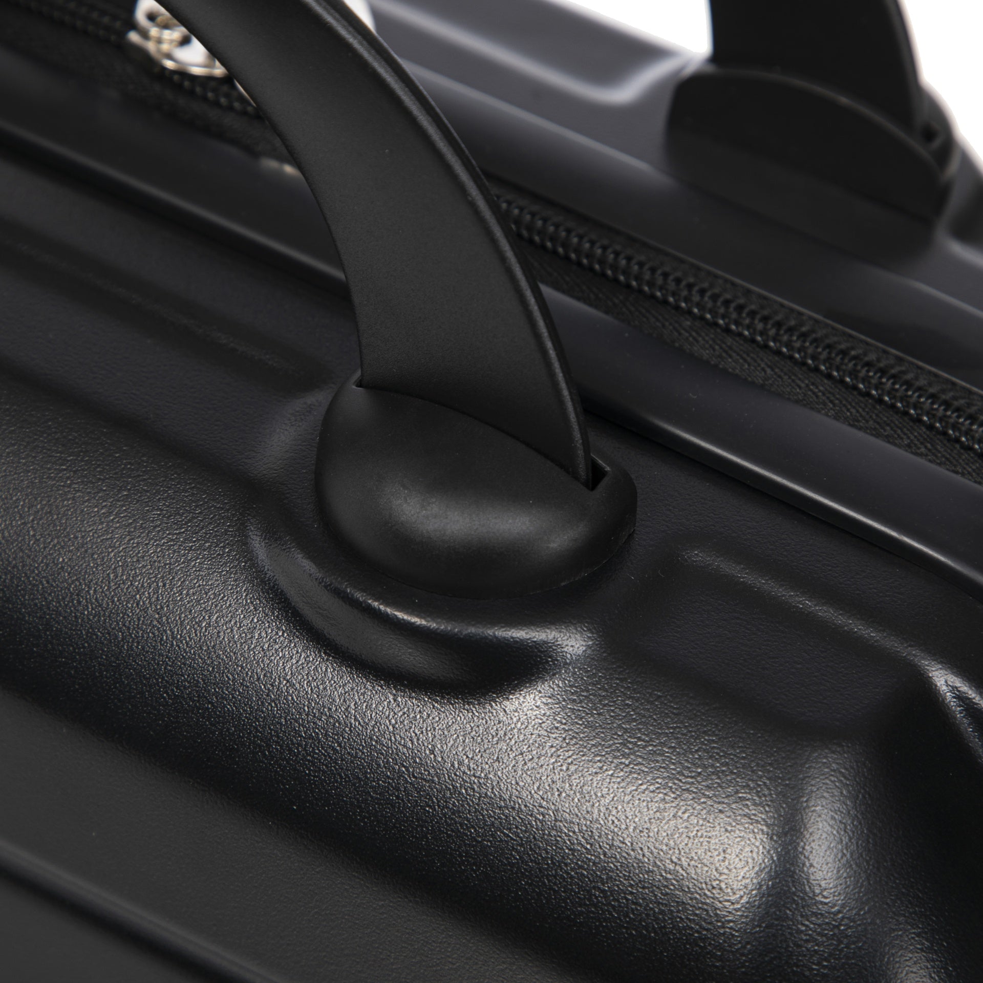 14"/20" 2 pcs/set in ABS Spinner Wheel Luggage, with Combination Lock,14" Cosmetic Case (Black)