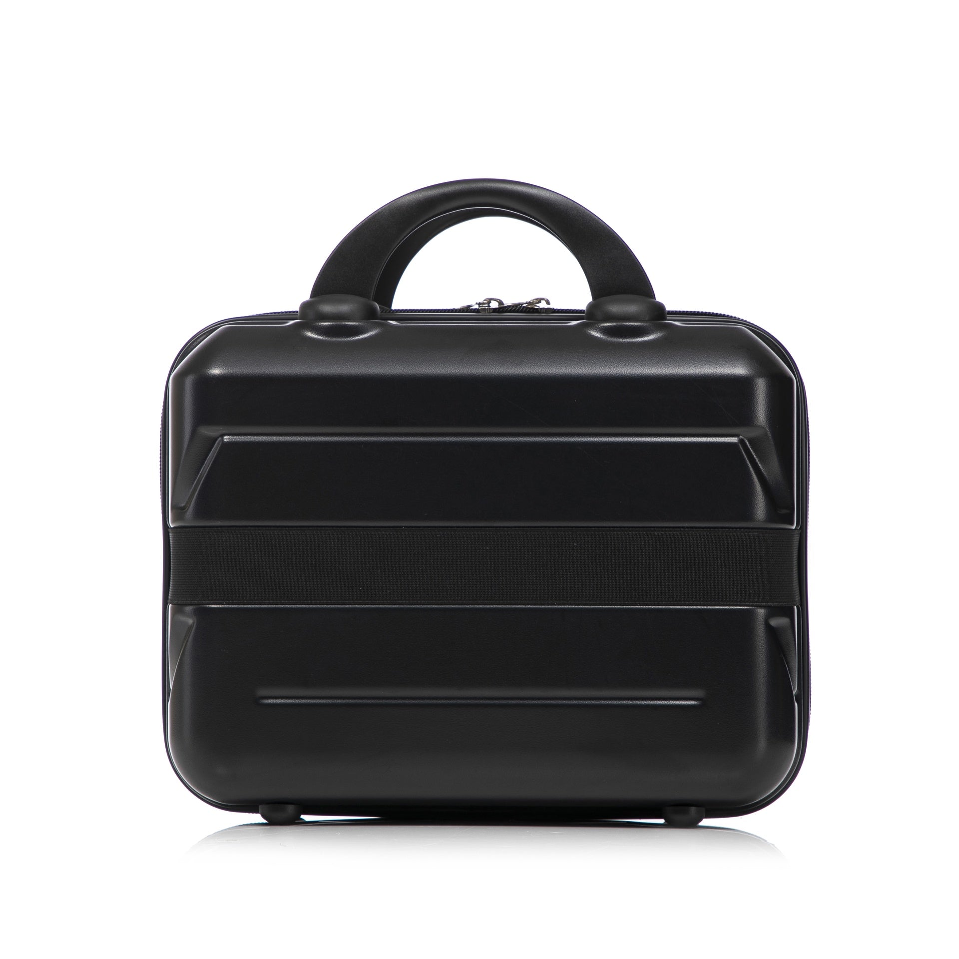 14"/20" 2 pcs/set in ABS Spinner Wheel Luggage, with Combination Lock,14" Cosmetic Case (Black)