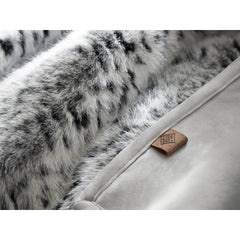 1-Piece 60x80" Faux Fur Throw Blanket,Snow Leopard