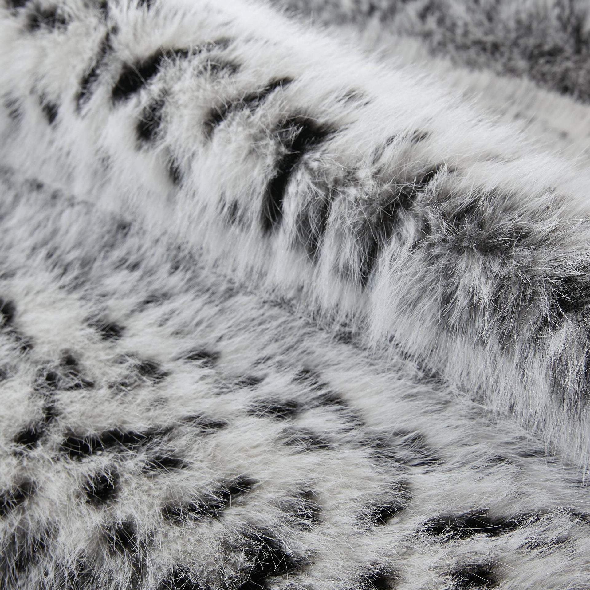 1-Piece 60x80" Faux Fur Throw Blanket,Snow Leopard