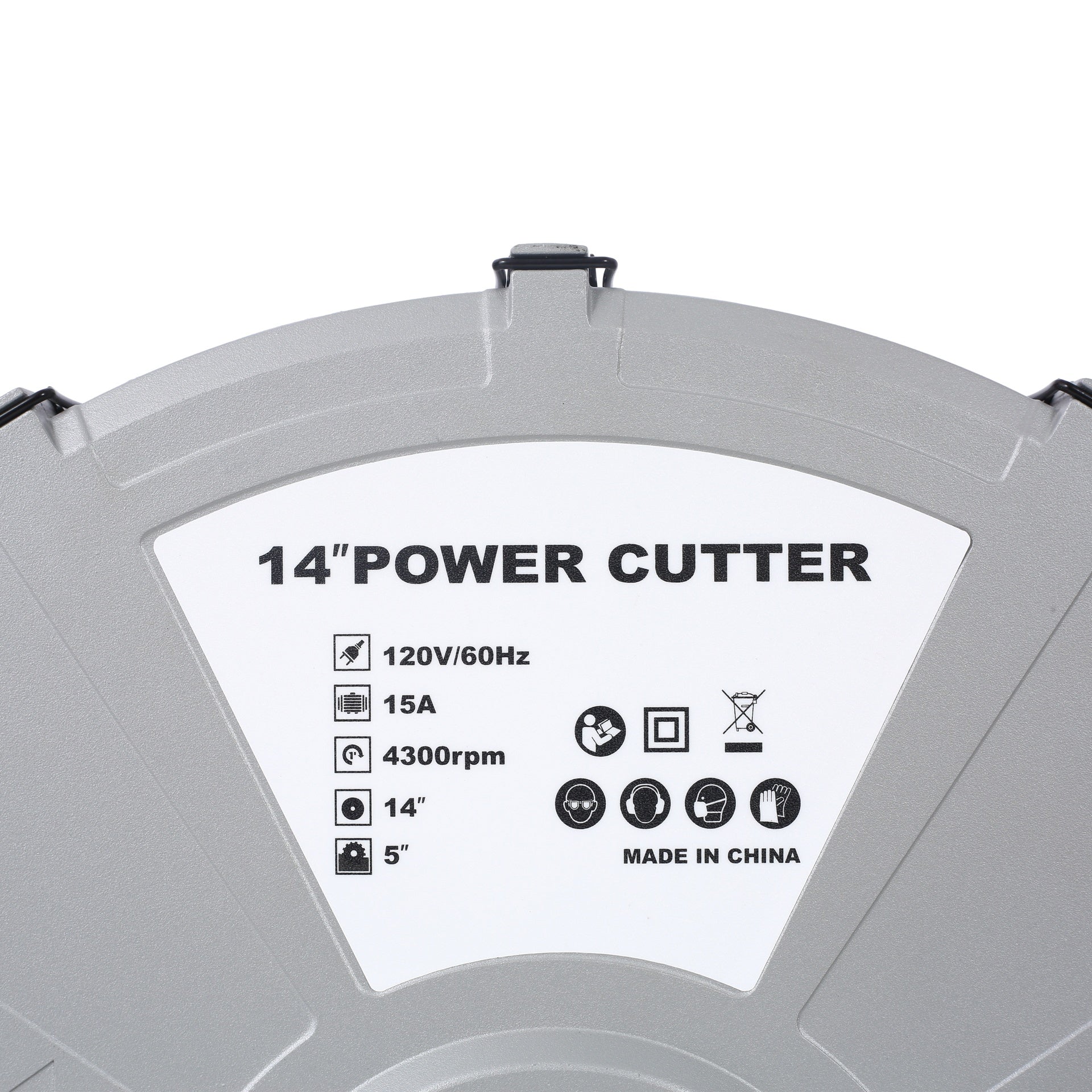 Portable 14" Wet/Dry Electric Corded Circular Concrete Saw/Power Angle Cutter 2600W w/Water Line & Guide Roller (With Blade)ETL certificate.