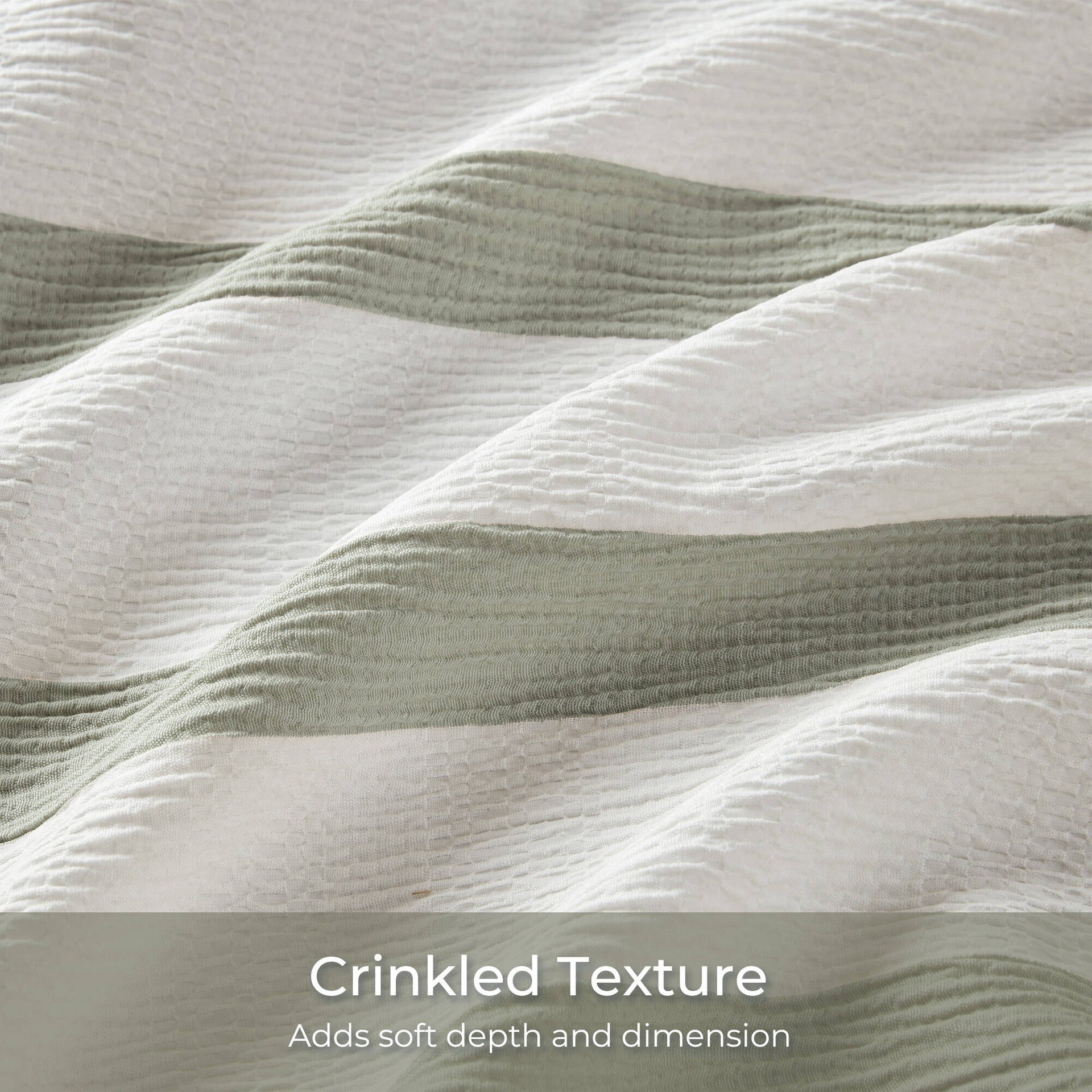 3-Piece Full/Queen Yarn-dyed striped comforter