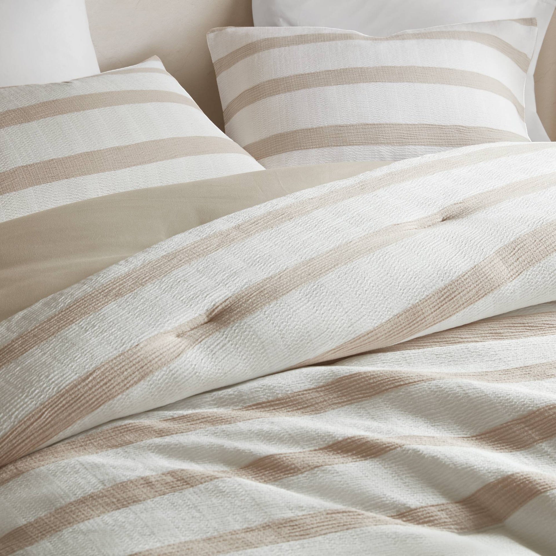 3-Piece King/Cal King Yarn-dyed striped comforter