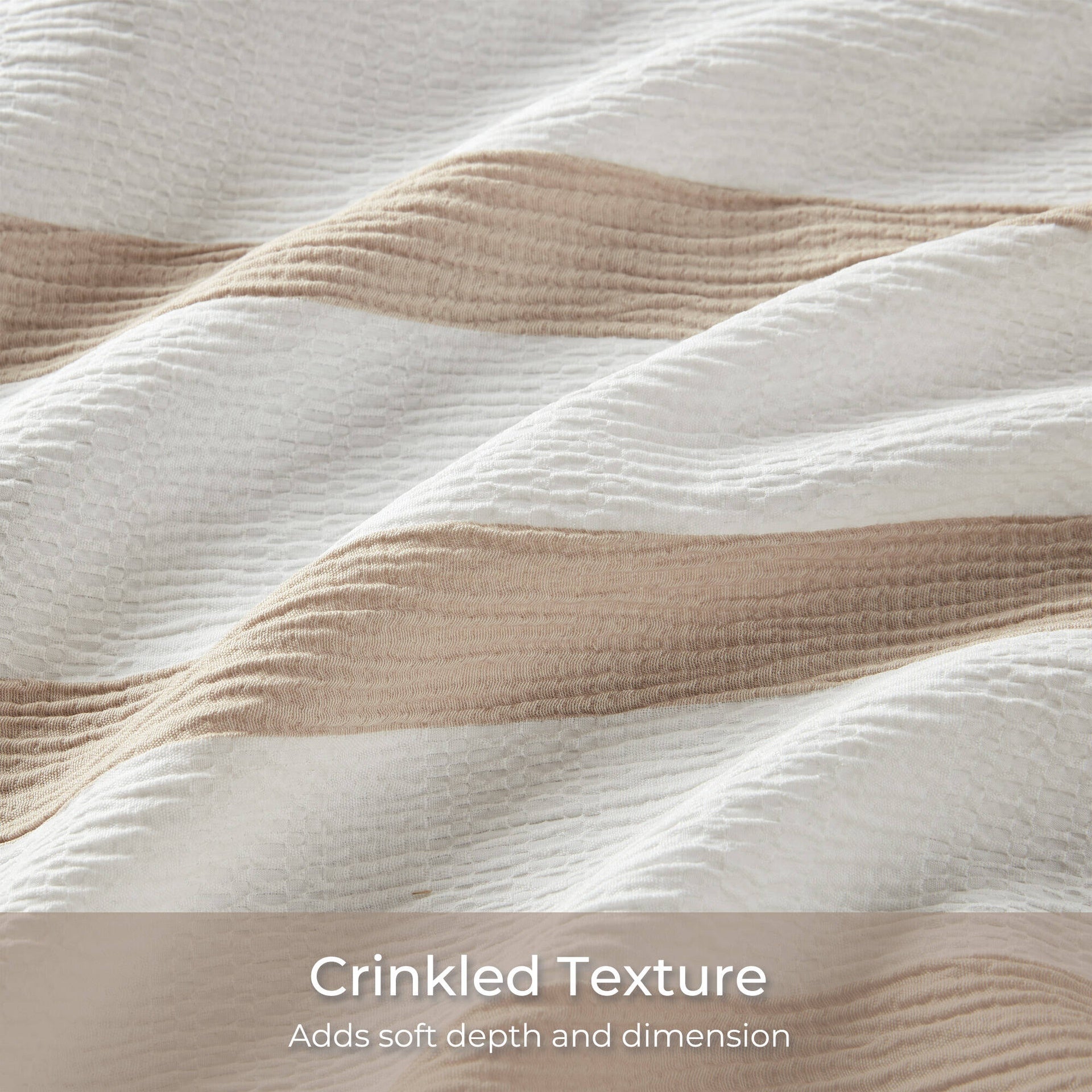 3-Piece King/Cal King Yarn-dyed striped comforter