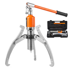 Hydraulic Gear Puller, 15 Ton Max Capacity Wheel Bearing Pulling Separator, 2 or 3 Jaws Puller, Vertically and Horizontally, 12" Jaw Hydraulic Puller with Case for Pulling Hubs