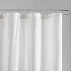 Ombre Printed Seersucker Shower Curtain Grey 72x72"