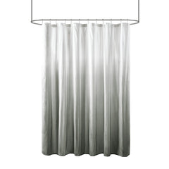 Ombre Printed Seersucker Shower Curtain Grey 72x72"