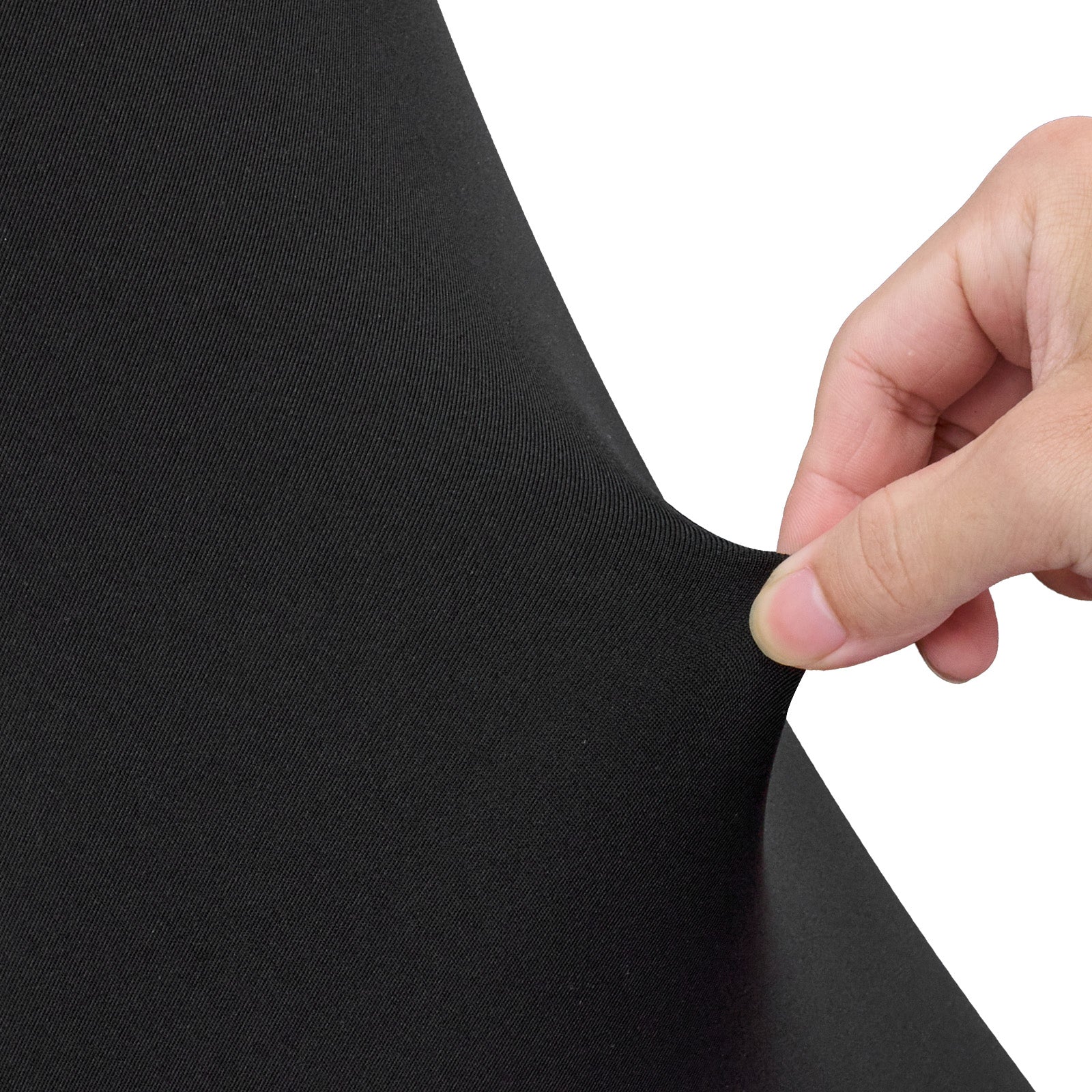 3 Pack Table Cloth for 6FT Rectangular Fitted Events, Wrinkle-Resistant Stretch Black Table Covers, Washable Spandex Tablecloth Protector, for Party, Wedding, Cocktail, Banquet, Festival
