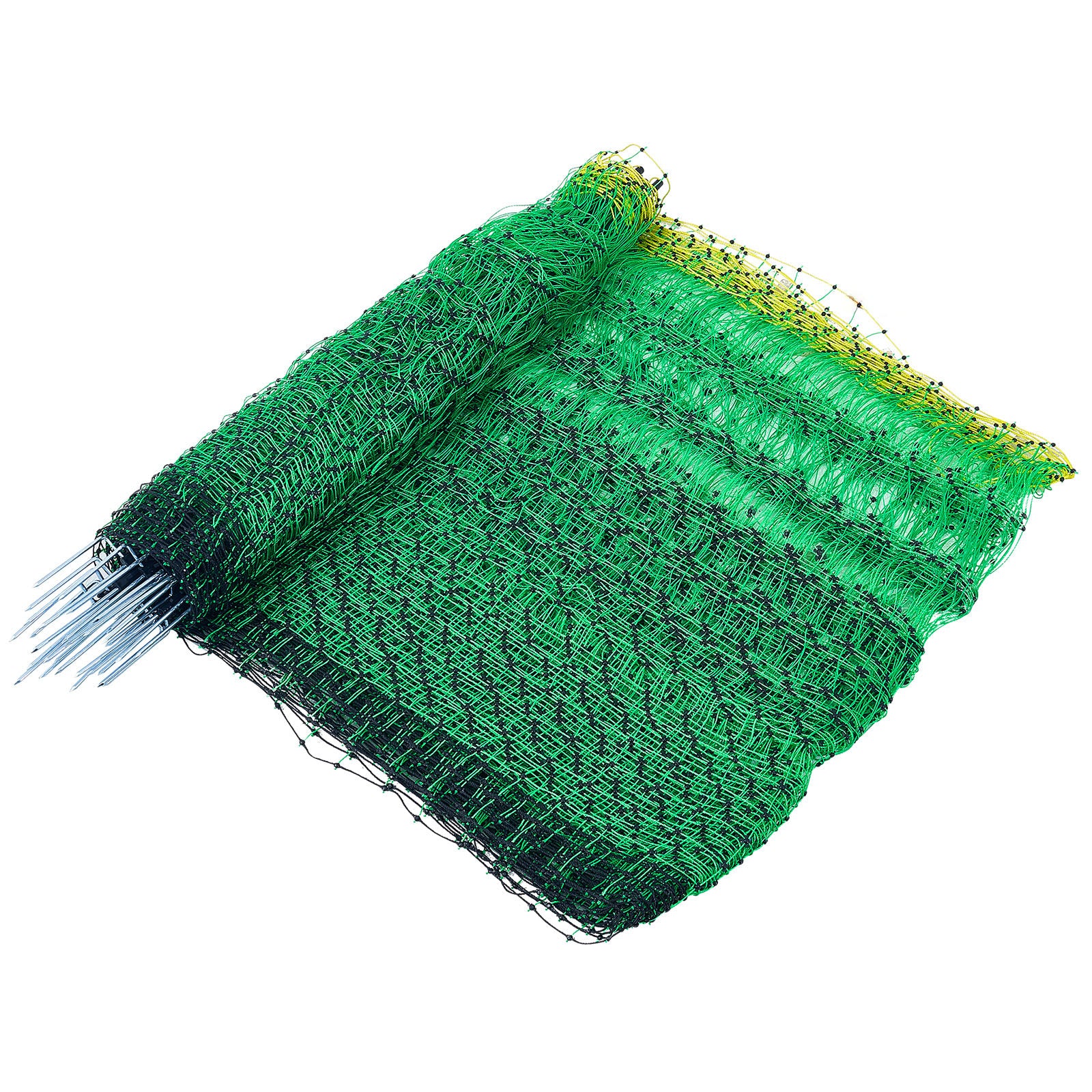 Electric Fence Netting, 35" H x 164' L, PE Net Fencing with Posts & Double-Spiked Stakes, Utility Portable Mesh for Goats, Sheep, Lambs, Deer, Hogs, Dogs, Used in Backyards, Farms, and Ranches