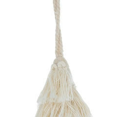 4.3x7.5" Fringes Embellished Tree Shape Ornament, Hanging Home Decor Accents for Christmas Tree, Holiday Display, Set of 6