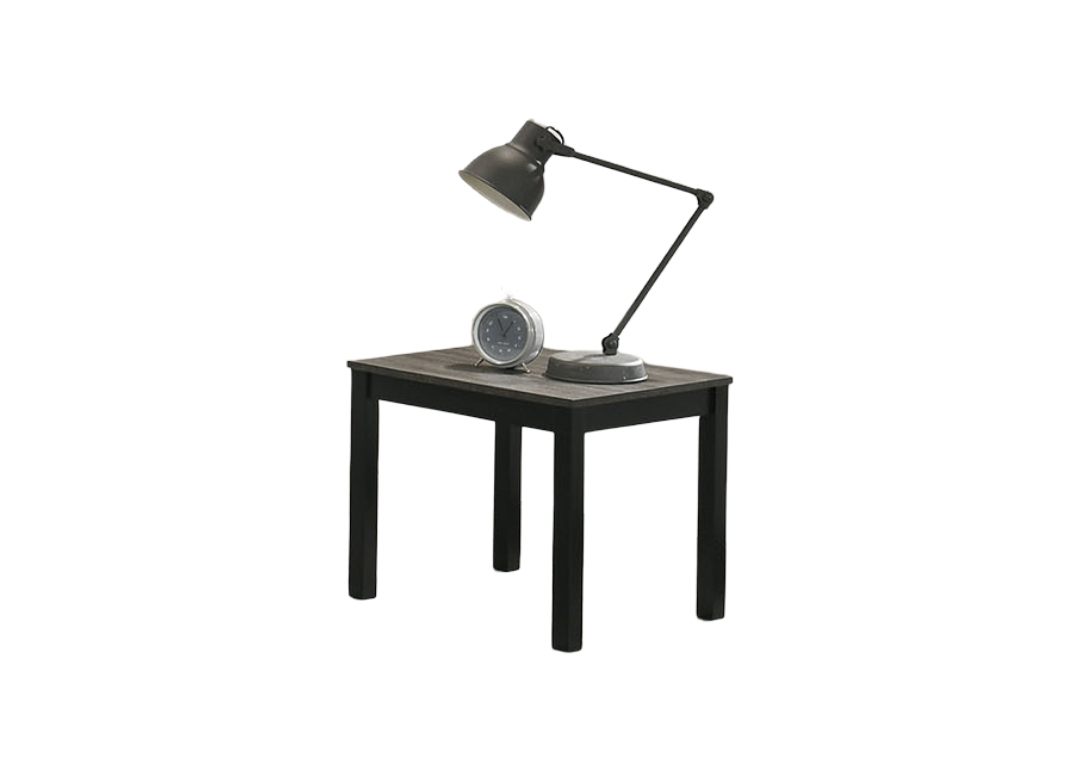 Gray Finish Contemporary Style 3pc Table Set 1x Coffee Table 2x End Table Faux Marble Top Wooden Legs Primary Living Room