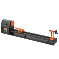 Benchtop Wood Lathe, 14 in x 40 in, 0.5 HP 370W Power Wood Turning Lathe Machine, 4 Speed Adjustable 885/1245/1715/2425 RPM with Chisels Faceplate Plastic Handle Hex Wrench, for Woodworking