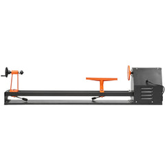 Benchtop Wood Lathe, 14 in x 40 in, 0.5 HP 370W Power Wood Turning Lathe Machine, 4 Speed Adjustable 885/1245/1715/2425 RPM with Chisels Faceplate Plastic Handle Hex Wrench, for Woodworking