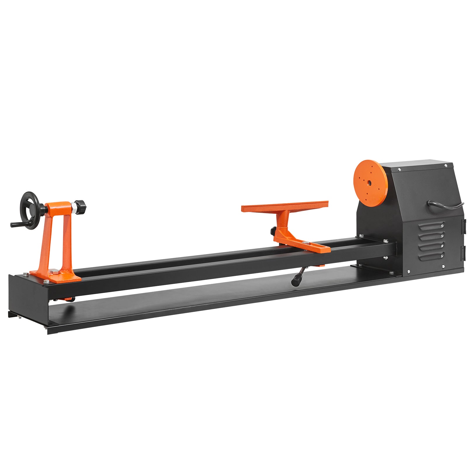 Benchtop Wood Lathe, 14 in x 40 in, 0.5 HP 370W Power Wood Turning Lathe Machine, 4 Speed Adjustable 885/1245/1715/2425 RPM with Chisels Faceplate Plastic Handle Hex Wrench, for Woodworking