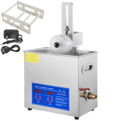 Ultrasonic Cleaner 6L Ultrasonic Vinyl Cleaner 7-12 Inch 8 Records Ultrasonic Vinyl Cleaning Machine 180W Ultrasonic Records Cleaner with Drying Rack for Home Store
