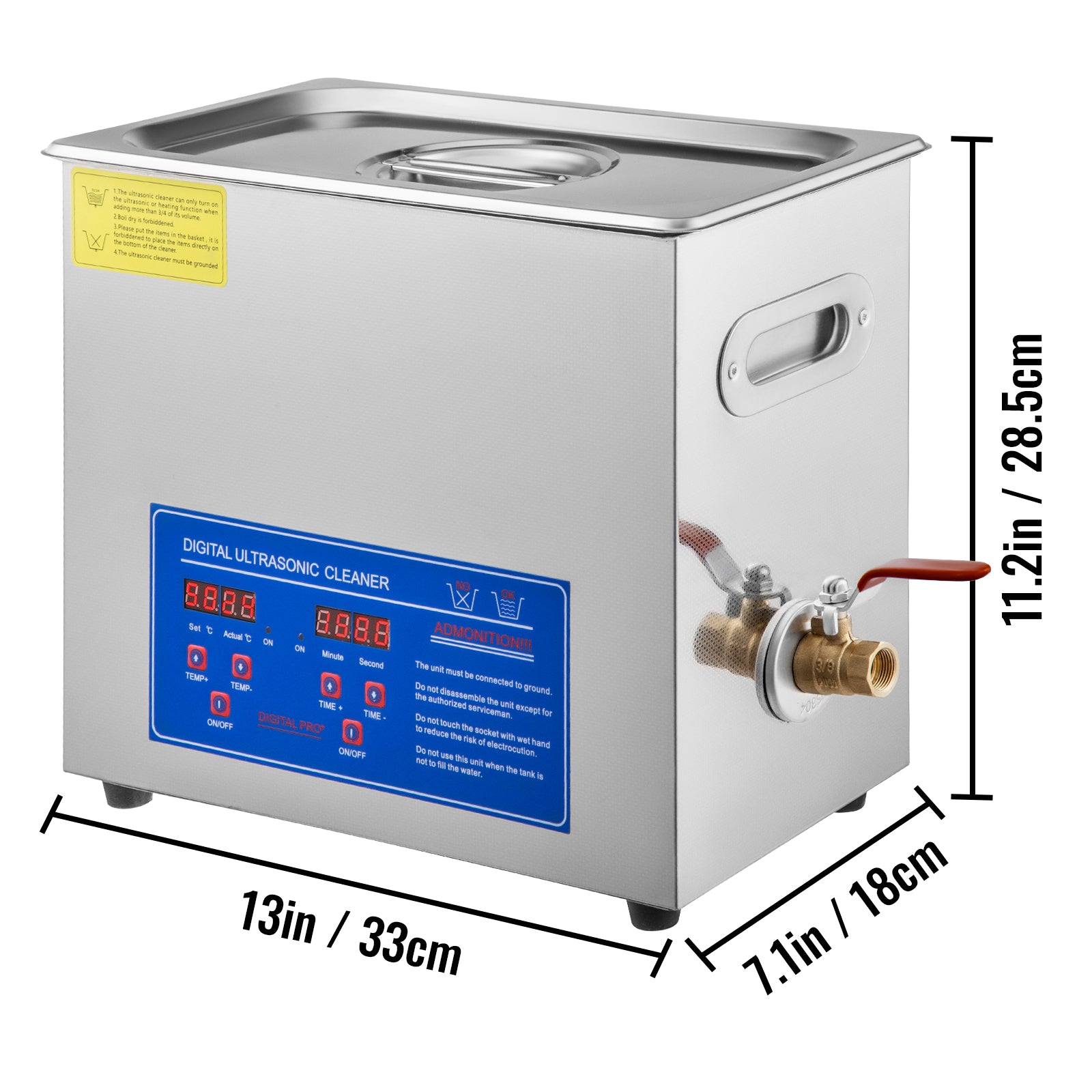 Ultrasonic Cleaner 6L Ultrasonic Vinyl Cleaner 7-12 Inch 8 Records Ultrasonic Vinyl Cleaning Machine 180W Ultrasonic Records Cleaner with Drying Rack for Home Store
