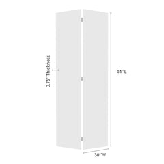 18Modern flat panel 60 in. x 84 in. Solid Core White Finished Vinyl bi-fold door With Hardware kit
