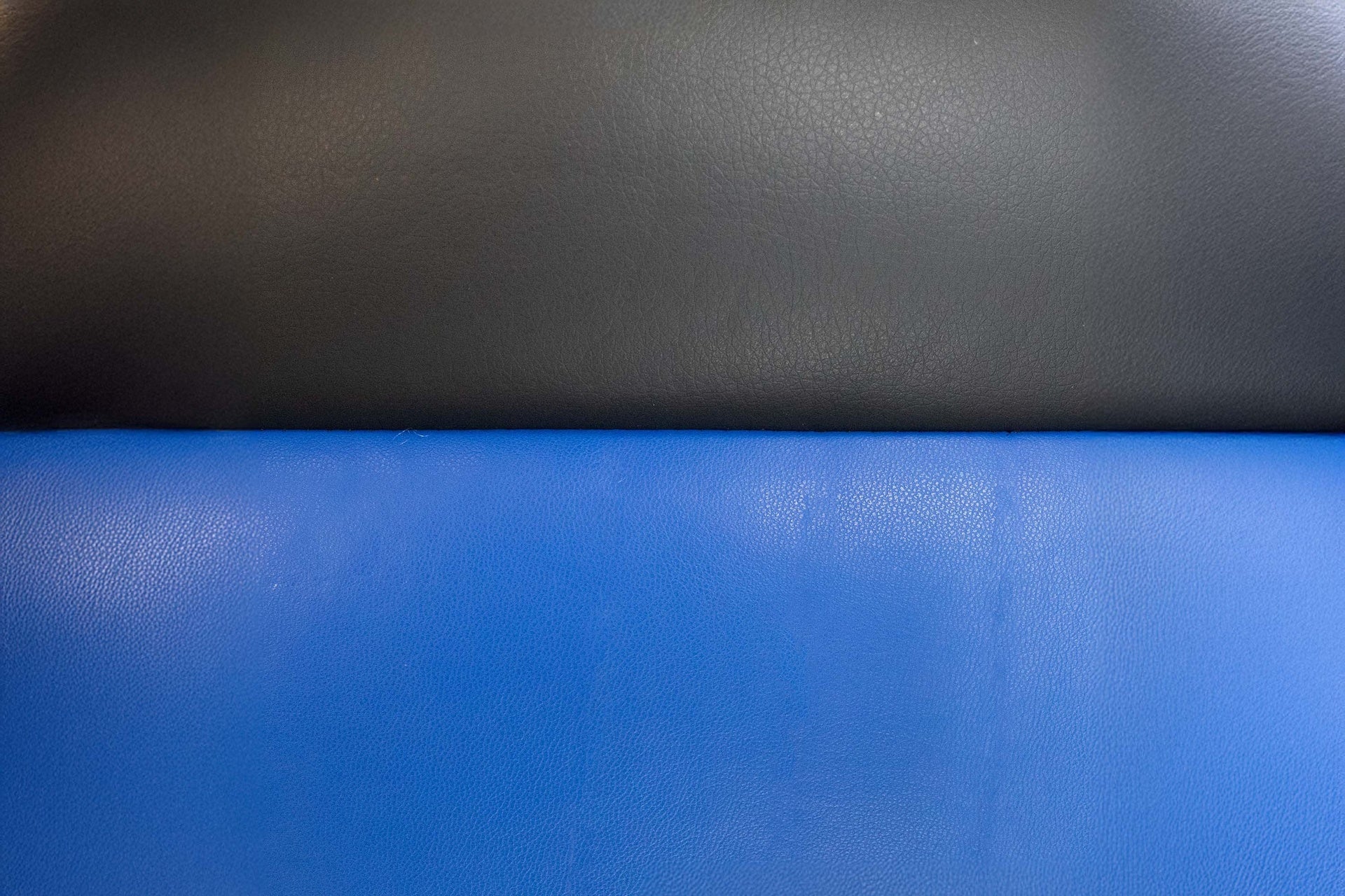 Gaming Office Chair Blue And Black Faux Leather 1pc Chairs Casters Plush Padded Chair w Arms Comfortable Modern Stylish