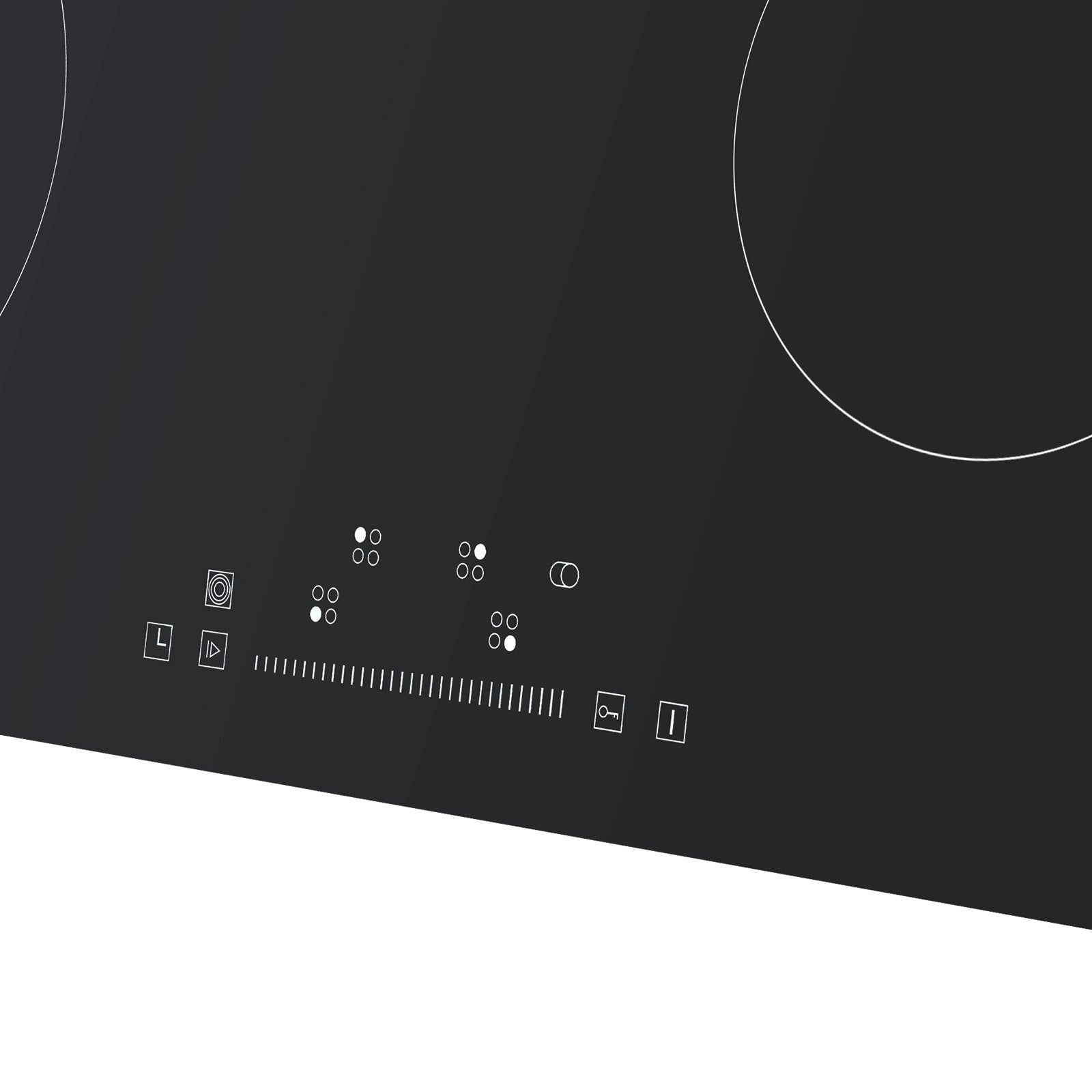 Built in Electric Stove Top, 30.3 x 20.5 inch 4 Burners, 240V Glass Radiant Cooktop with Sensor Touch Control, Timer & Child Lock Included, 9 Power Levels for Simmer Steam Slow Cook Fry