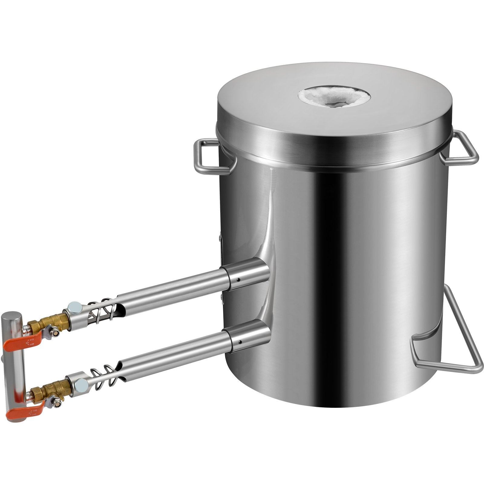 Propane Melting Furnace Kit, 12KG Large Capacity Foundry Home Kilns,Stainless Steel Smelter,  Blacksmithing Forge with Crucible an Tongs Kiln, For Metal Scrap Recycle, Gold Copper Silver Casting