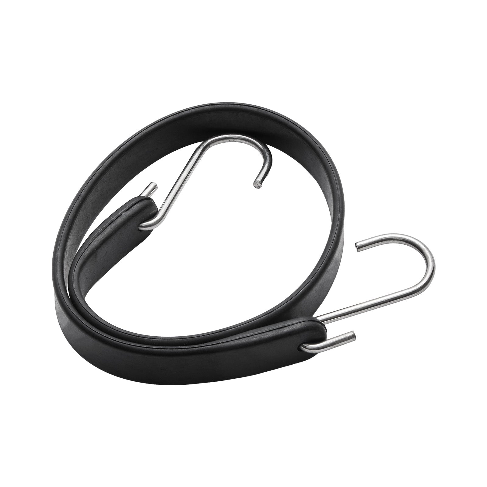 50 Pcs Flat Bungee Cord Set 19.8 mm Heavy Duty Bungee Straps with S-Hook