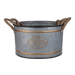 Set of 3 Huxley Metal Decorative Pots