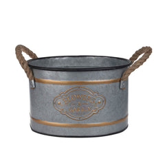 Set of 3 Huxley Metal Decorative Pots