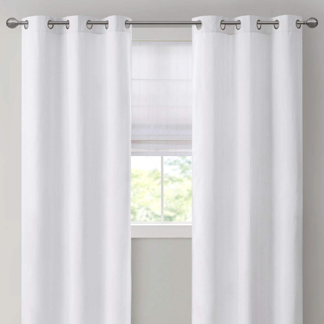 Basketweave Room Darkening Cordless Roman Shade