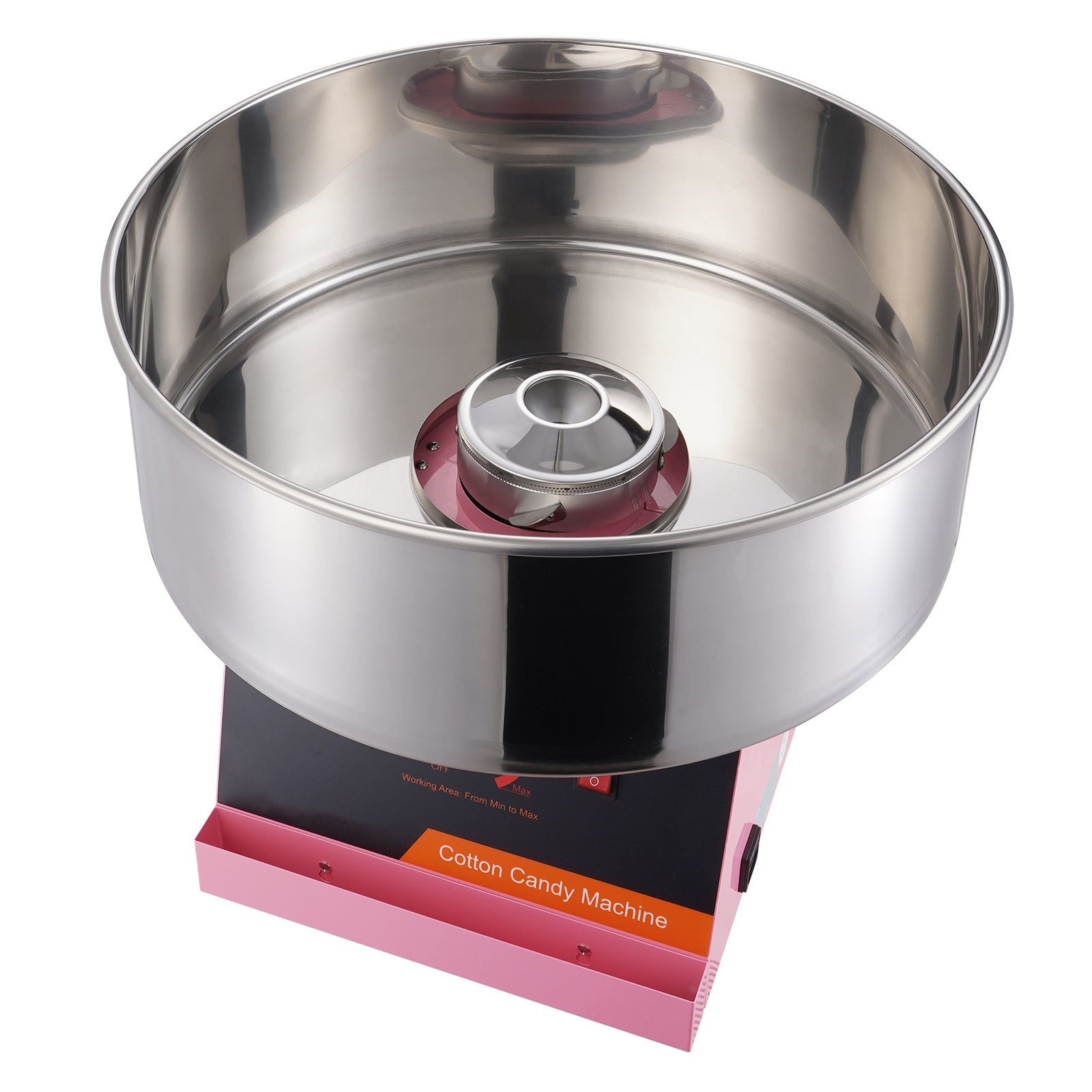 Electric Cotton Candy Machine, 1000W Candy Floss Maker, Commercial Cotton Candy Machine with Stainless Steel Bowl, and Sugar Scoop, Perfect for Home Kids Birthday, Family Party (Pink)