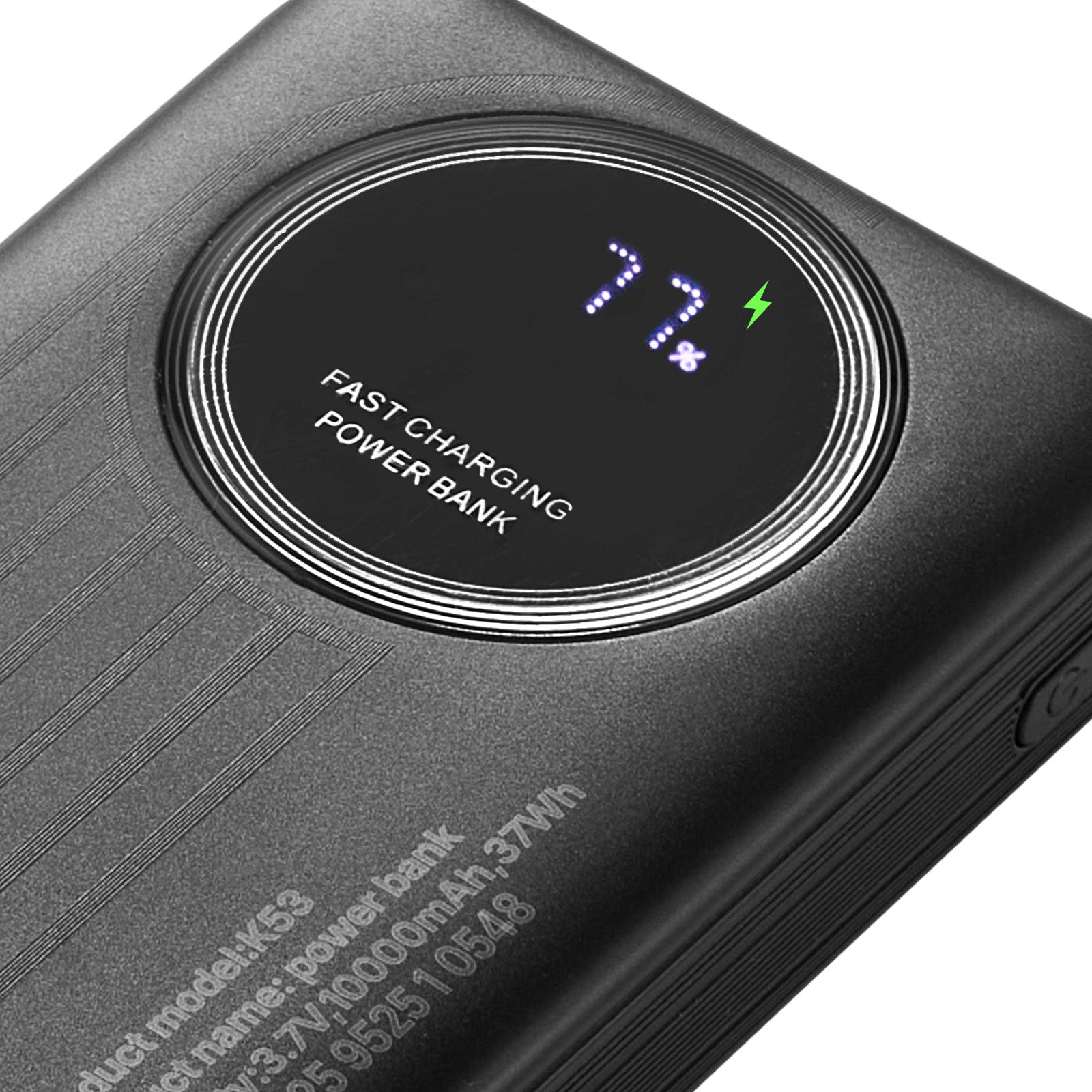 Portable Charger, with Built-in Cables, 10000 mAh Travel Battery Pack, 6 Outputs 3 Inputs Fast Charging Power Bank with USB Type-C Micro-B Input, Smart LED Display, for iPhone, Samsung, Android
