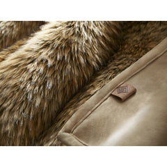 1-Piece 60x80" Faux Fur Throw Blanket,Bobcat