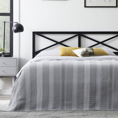 Taylor Metal Headboard, Cal King, Black