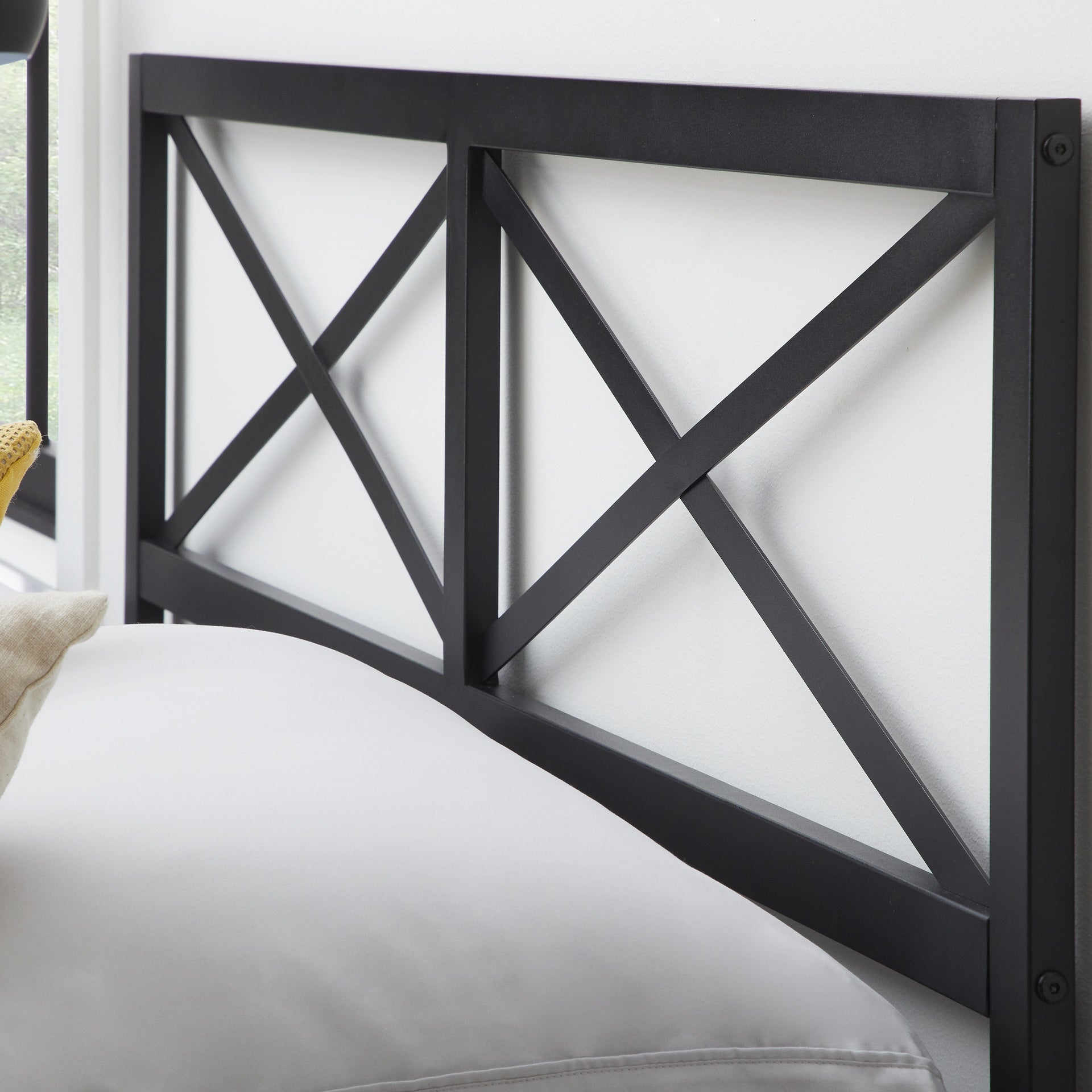 Taylor Metal Headboard, Cal King, Black
