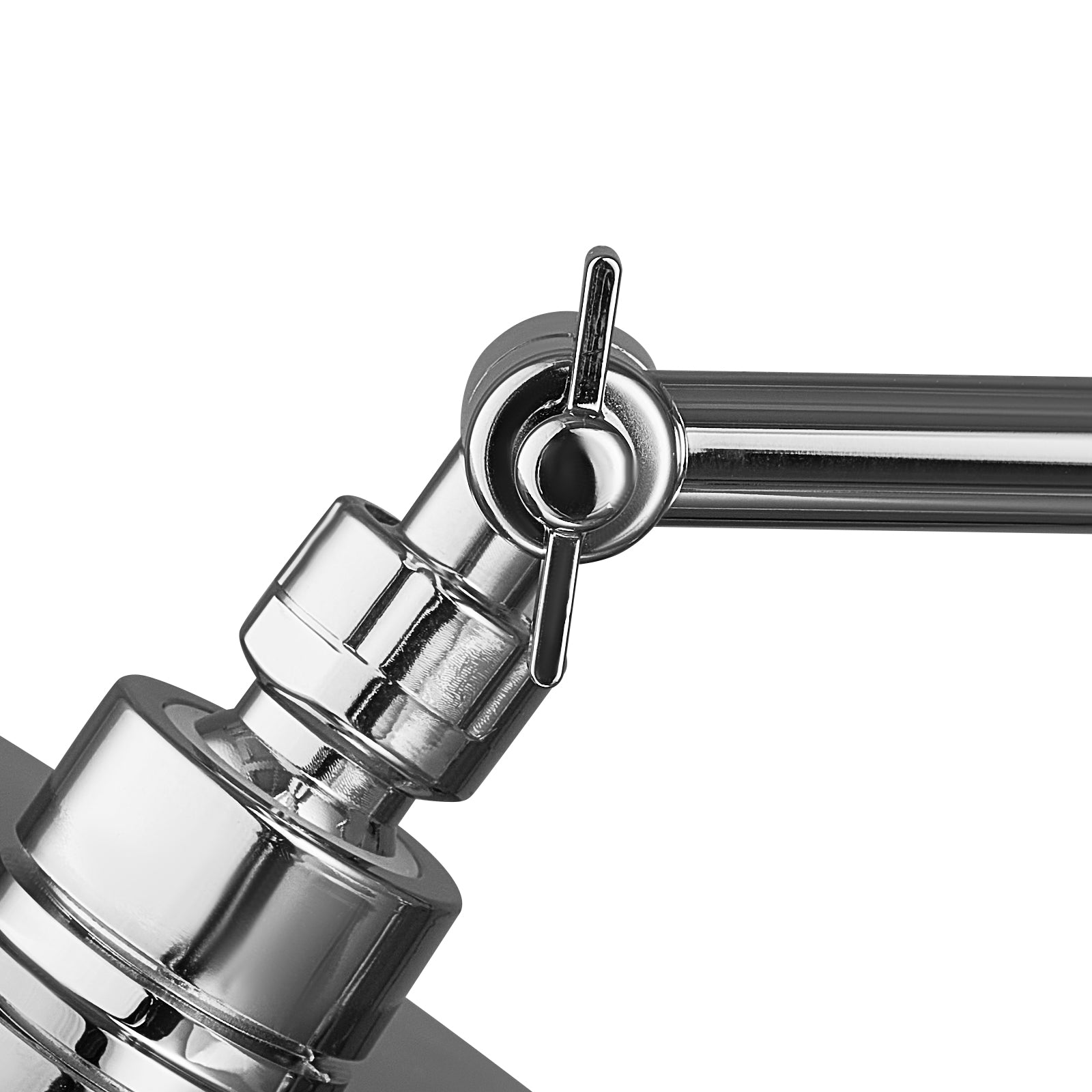 Shower Head Extension Arm Extender 16 in Adjustable Angle Height G1/2 Universal