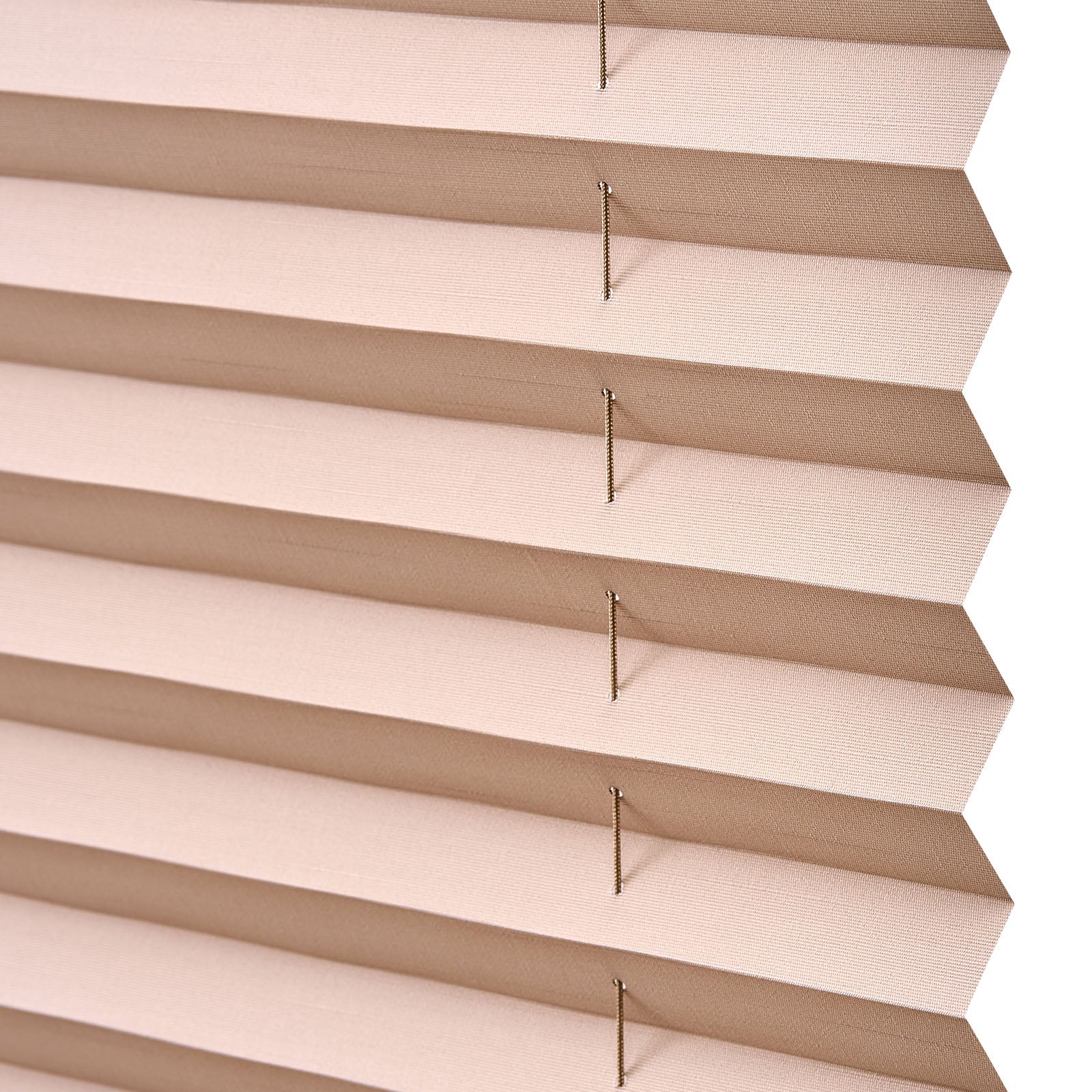 RV Blinds, 62 in x 32 in, RV Pleated Shades, Polyester Fabric, Easy to Clean and Install, Privacy Protection and Sunlight Blocking, for Camper, Travel Trailer, Motorhome Window, Cappuccino