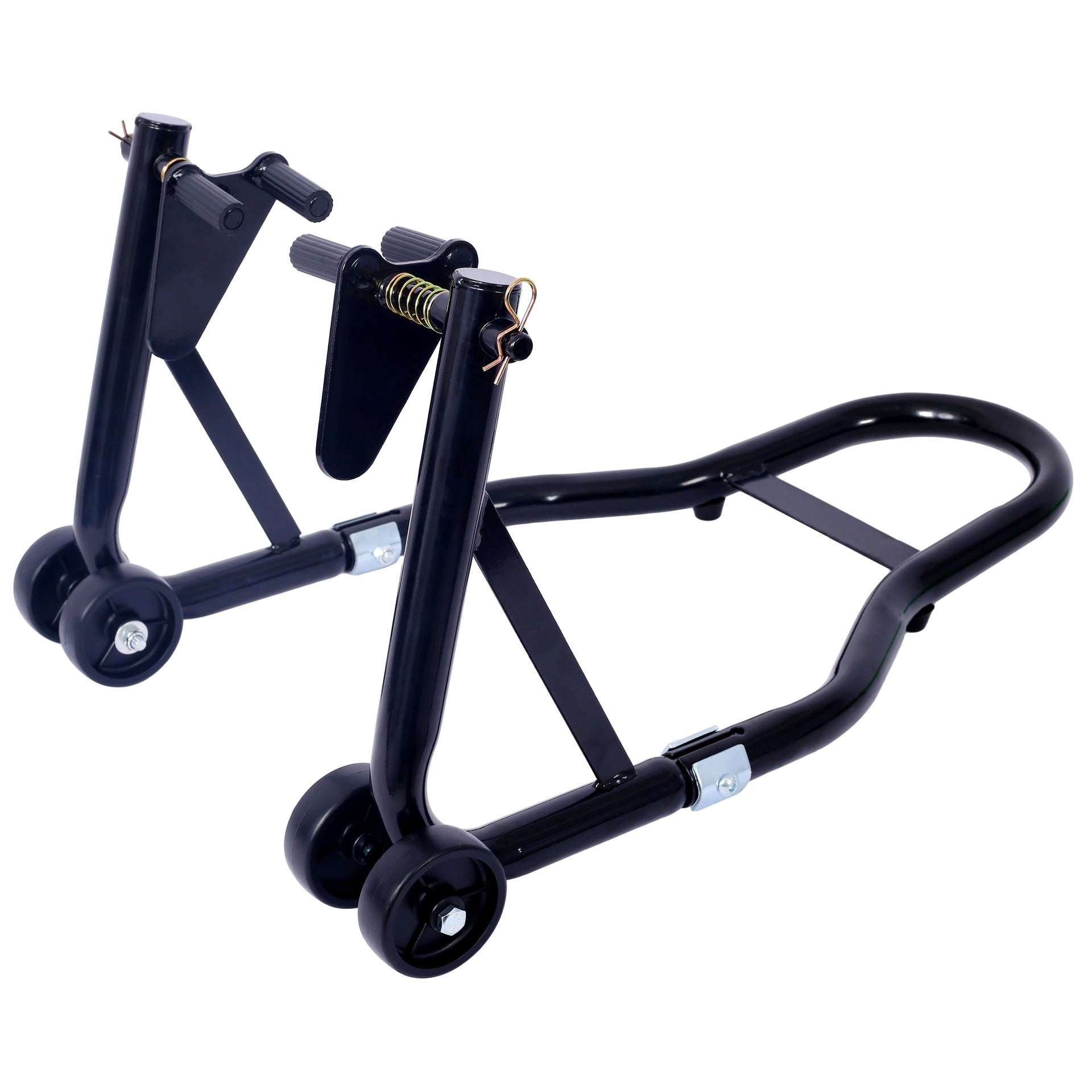 Motorcycle Stand 1000LB Sport Bike Front and Rear Wheel Lift Swingarm Paddock Stands Black U
