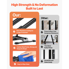 Foldable Bike Rack for 20 to 29 Inch Mountain & Road Bikes Storage Stand 2 Pack