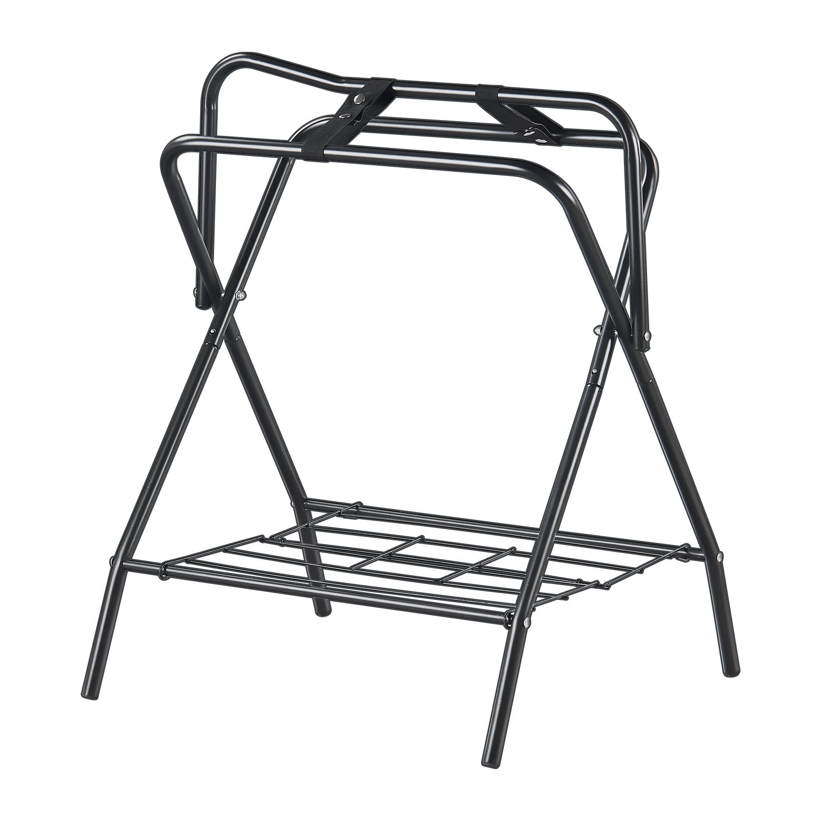 Folding Saddle Rack Freestanding Horse Saddle Stand for English Saddle